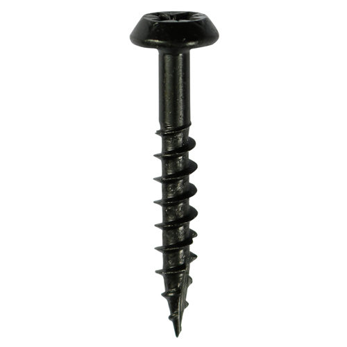 Rainwater Screws - PZ - Low Profile Pan - Exterior - Black - 6.0x40