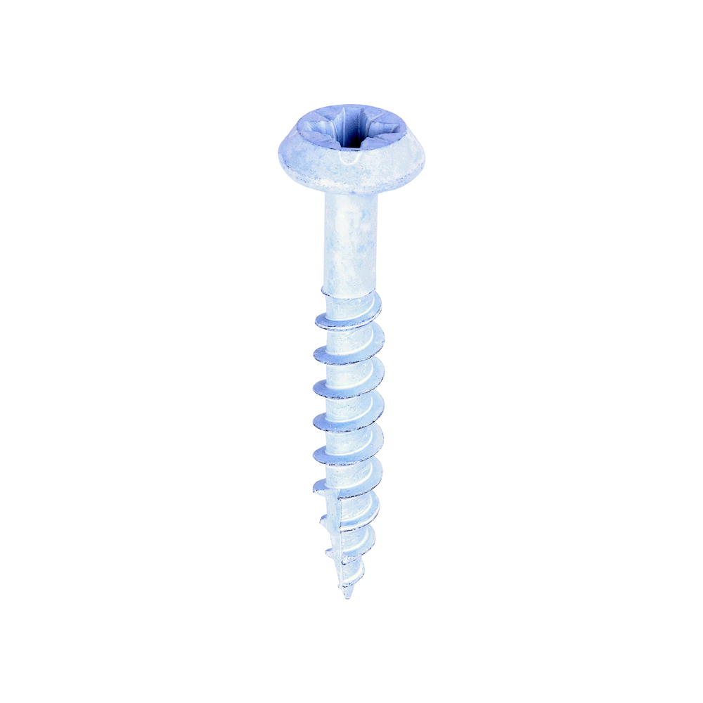 Rainwater Screws - PZ - Low Profile Pan - Exterior - White - 6.0x40
