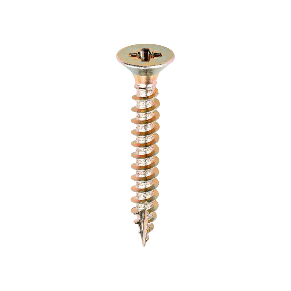 Classic Multi-Purpose Screws - PZ - Double Countersunk - Yellow - 6.0x45