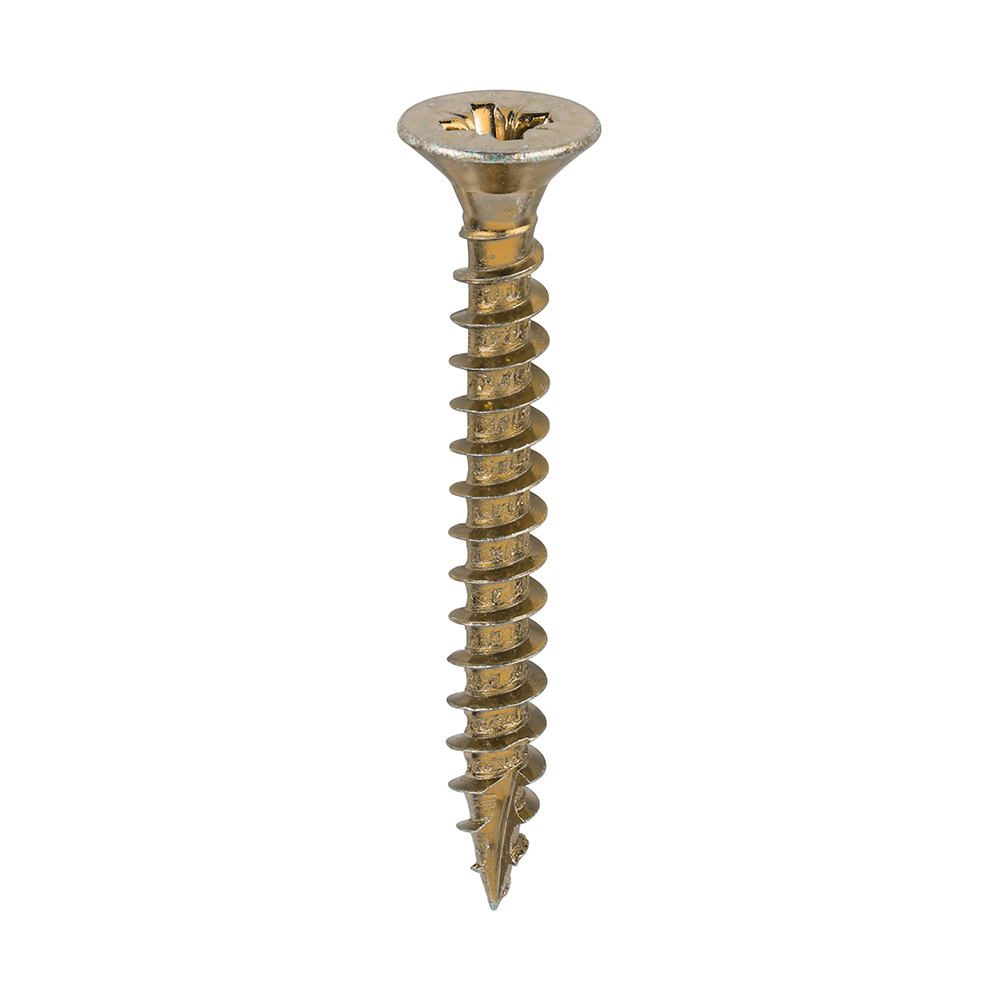 Classic Multi-Purpose Screws - PZ - Double Countersunk - Yellow - 6.0x50