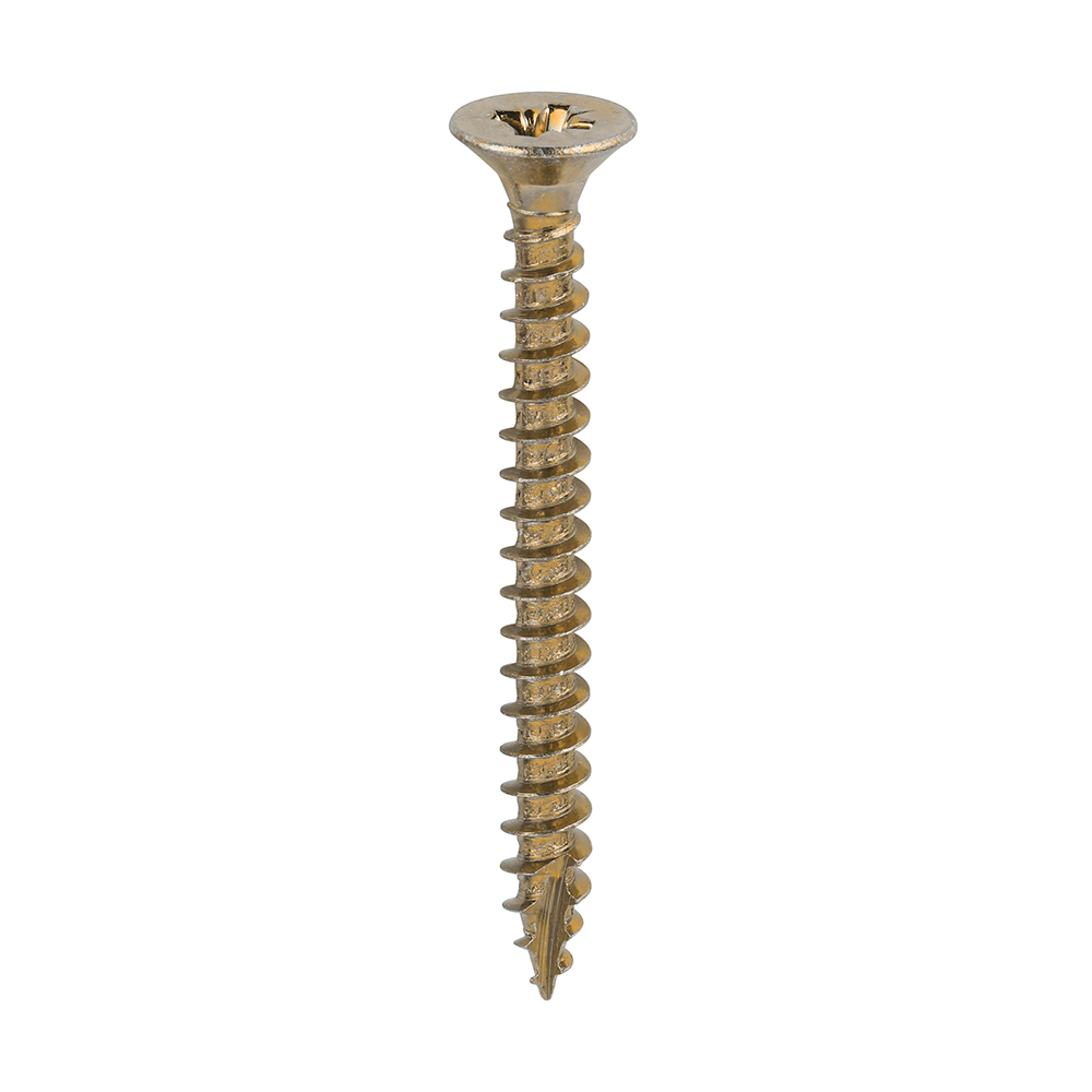 Classic Multi-Purpose Screws - PZ - Double Countersunk - Yellow - 6.0x60