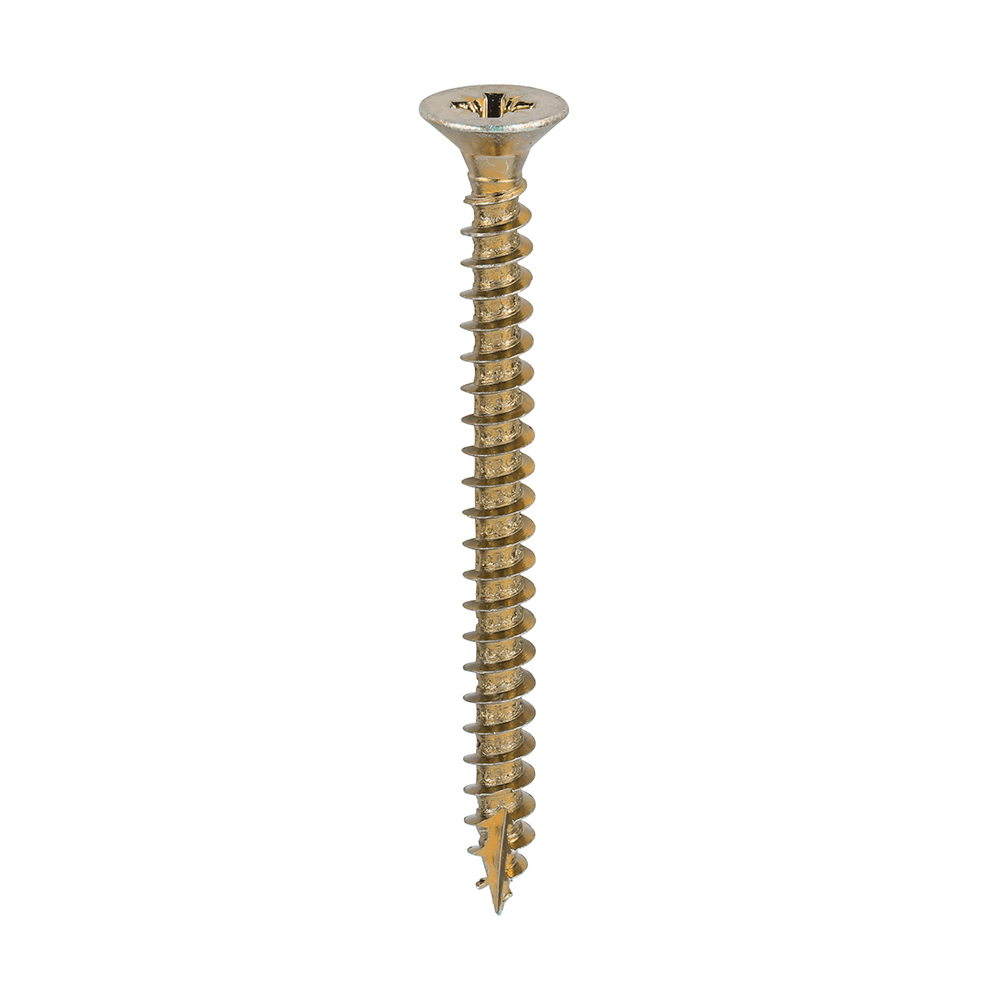 Classic Multi-Purpose Screws - PZ - Double Countersunk - Yellow - 6.0x70