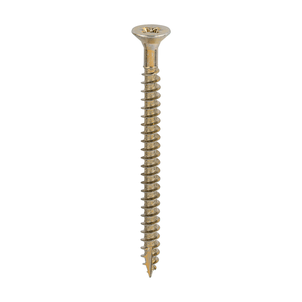 Classic Multi-Purpose Screws - PZ - Double Countersunk - Yellow - 6.0x80