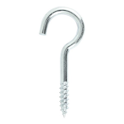 100mm x 12g SCREW IN HOOK ZP (2 PACK)