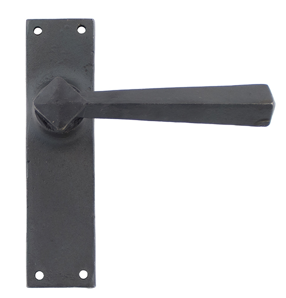 Beeswax Straight Lever Latch Set