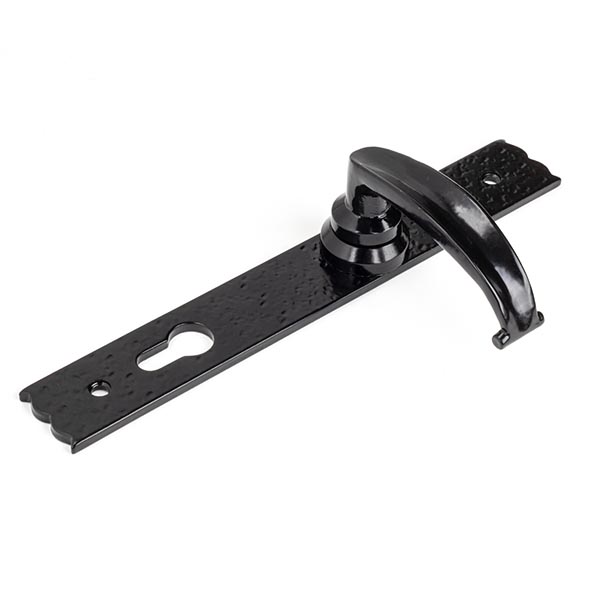 Black Cottage Lever Espag. Lock Set