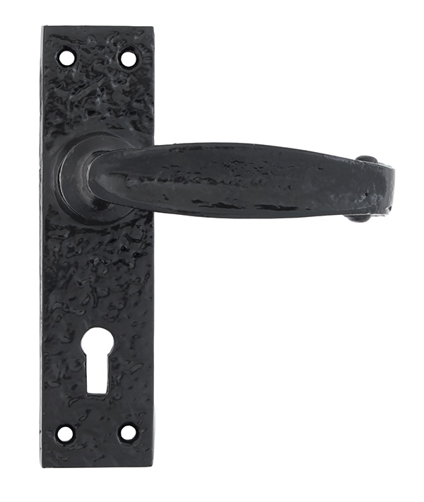Black Lever Lock Set