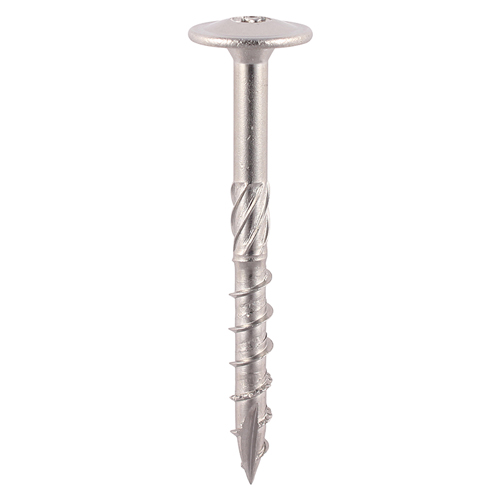 Timber Frame Construction & Landscaping Screws - Wafer - A2 Stainless Steel - 8.0x80