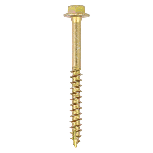 Advanced Coach Screws - Hex Flange - Yellow - 8.0x100