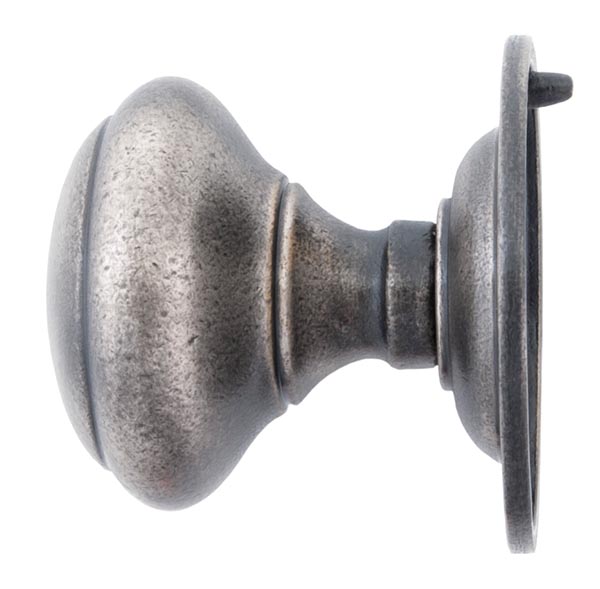 Antique Pewter Round Centre Door Knob
