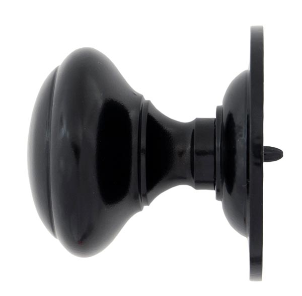 Black Round Centre Door Knob