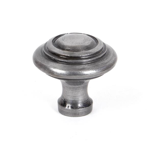 Natural Smooth Ringed Cabinet Knob - Large