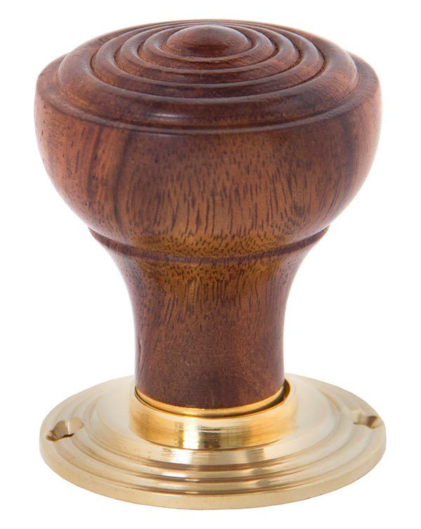 Rosewood Ringed Mortice/Rim Knob Set