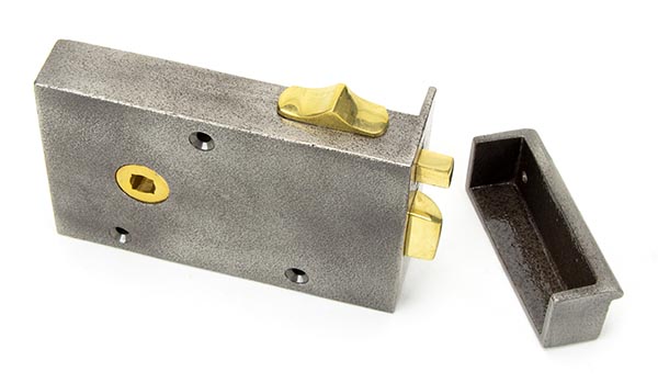 Iron Left Hand Bathroom Latch