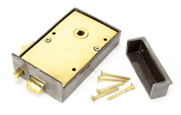 Iron Left Hand Bathroom Latch