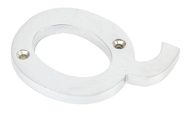 Satin Chrome Letter Q