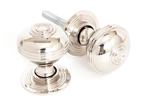 Polished Nickel 50mm Prestbury Mortice/Rim Knob Set