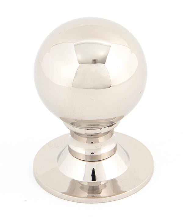 Polished Nickel Ball Cabinet Knob 39mm