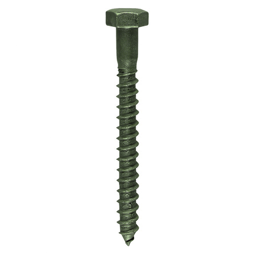Coach Screws - Hex - Exterior - Green - 8.0x75