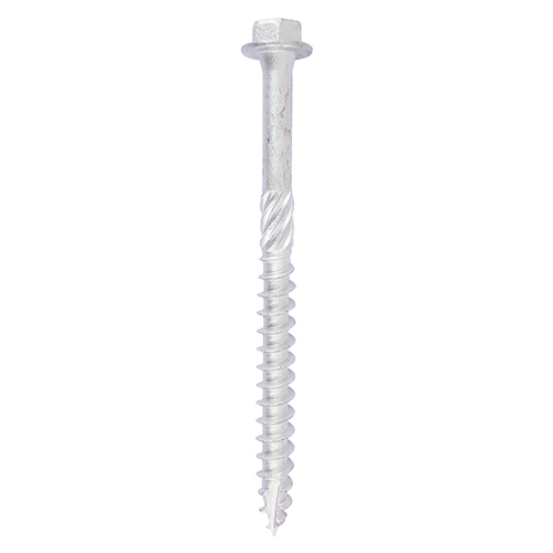 Heavy Duty Timber Screws - Hex - Exterior - Silver - 8.0x80