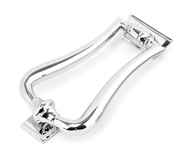 Polished Chrome Slimline Art Deco Door Knocker