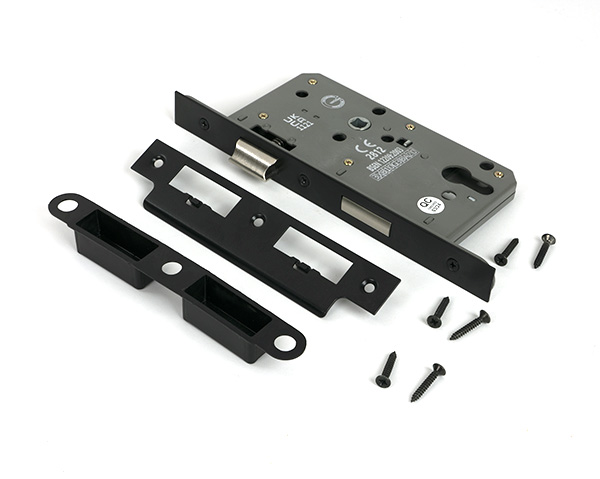 Black 60mm Backset 72mm Centre - Euro Sashlock