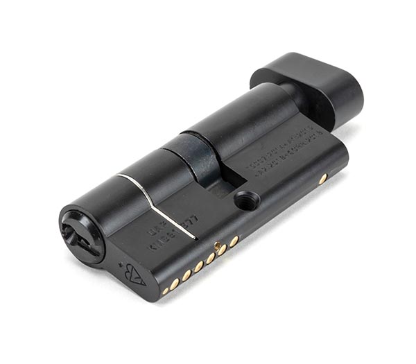 Black 35/35 6pin Euro Cylinder/Thumbturn KD