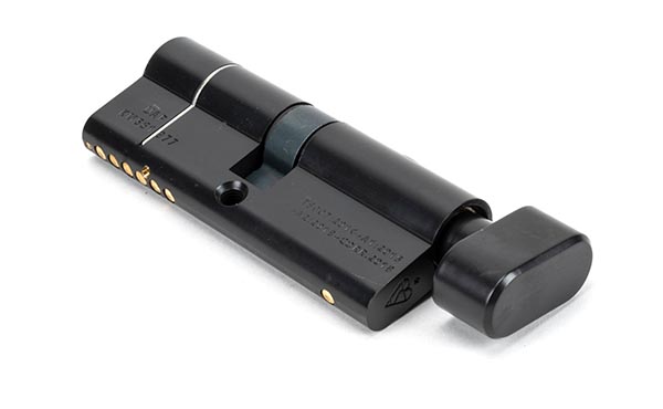 Black 40/40 6pin Euro Cylinder/Thumbturn