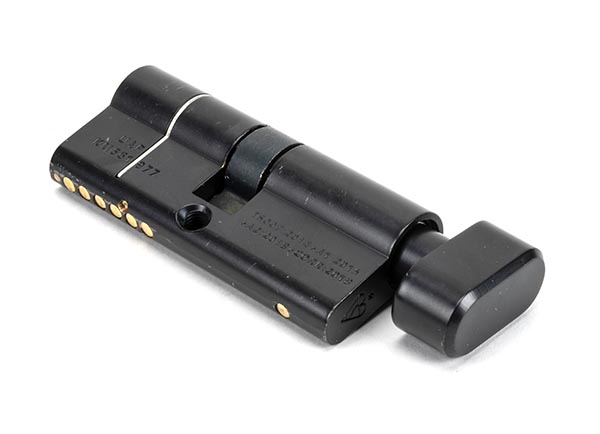 Black 35/35 6pin Euro Cylinder/Thumbturn KA