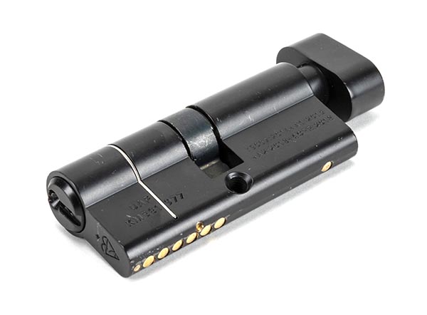 Black 35/35 6pin Euro Cylinder/Thumbturn KA