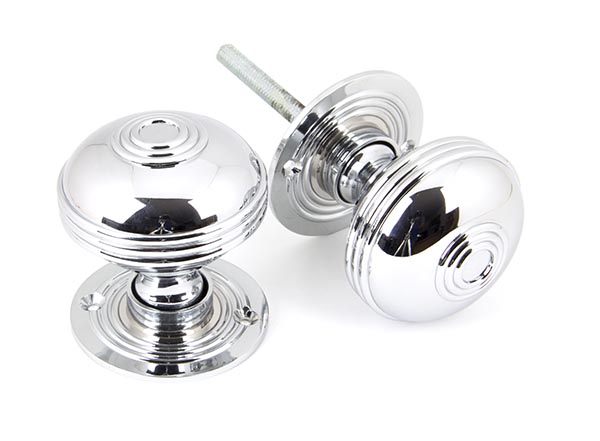 Polished Chrome 63mm Prestbury Mortice/Rim Knob Set