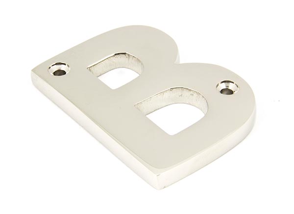 Polished Nickel Letter B