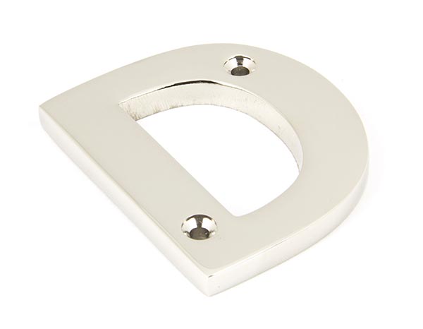 Polished Nickel Letter D