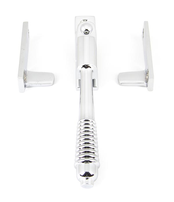 Polished Chrome Night-Vent Locking Reeded Fastener