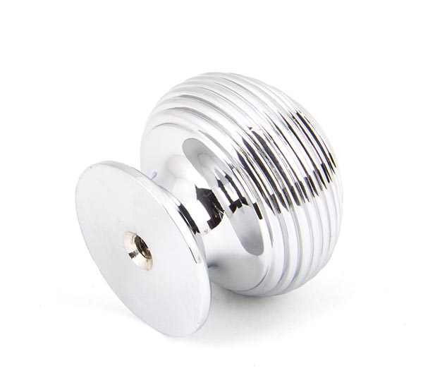 Polished Chrome Beehive Cabinet Knob 30mm