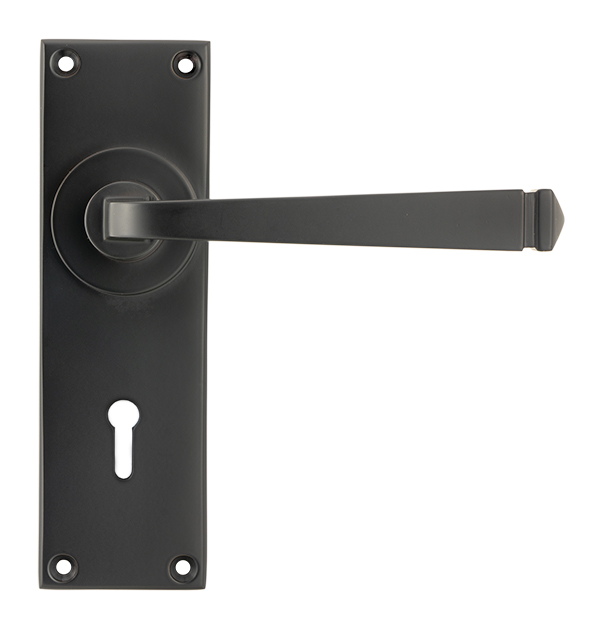 Aged Bronze Avon Lever Lock Set