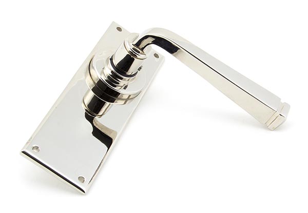Polished Nickel Avon Lever Latch Set