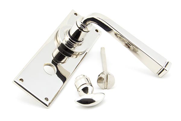 Polished Nickel Avon Lever Bathroom Set