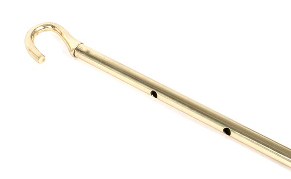 Lacquered Brass 1-1.75m Telescopic Window Winder