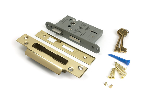 PVD 2½" 5 Lever BS Sash Lock