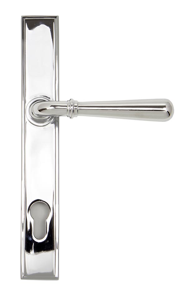 Polished Chrome Newbury Slimline Lever Espag. Lock Set