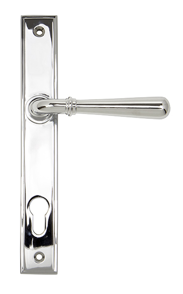 Polished Chrome Newbury Slimline Lever Espag. Lock Set