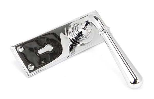 Polished Chrome Newbury Lever Lock Set