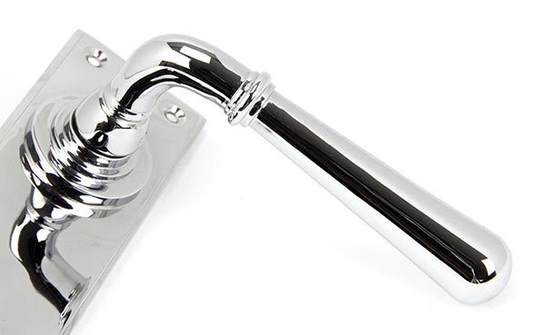 Polished Chrome Newbury Lever Euro Lock Set