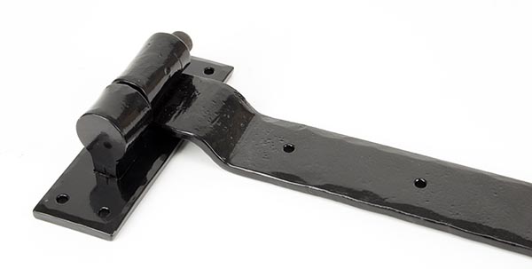 Black 24" Hook & Band Hinge - Cranked (pair)