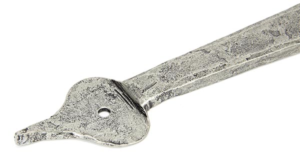Pewter 24" Hook & Band Hinge - Cranked (pair)