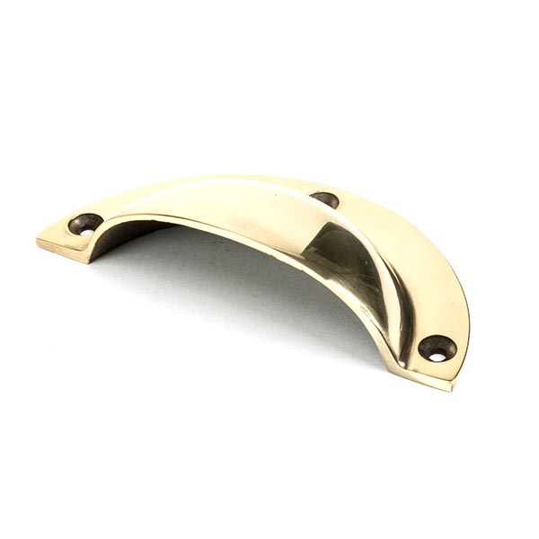 Aged Brass 4" Plain Drawer Pull