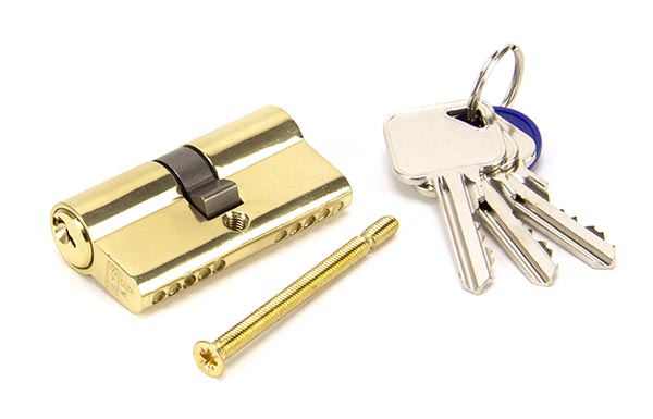 Lacquered Brass 30/30 Euro Cylinder