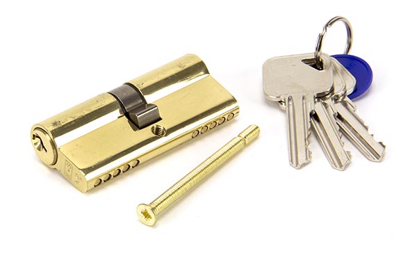 Lacquered Brass 35/35 Euro Cylinder