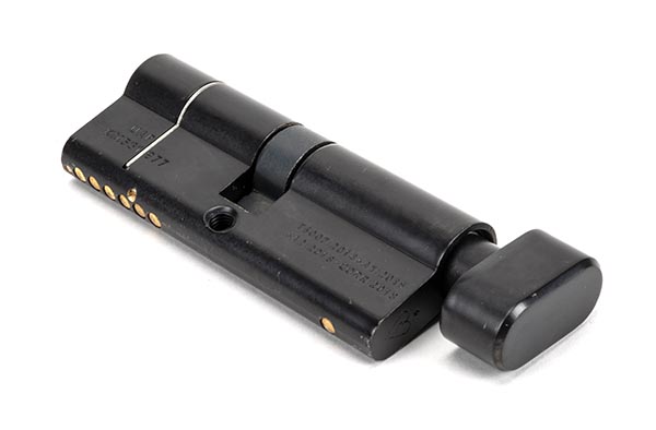 Black 40/40 6pin Euro Cylinder/Thumbturn KA